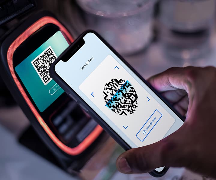 photo of cashless payment